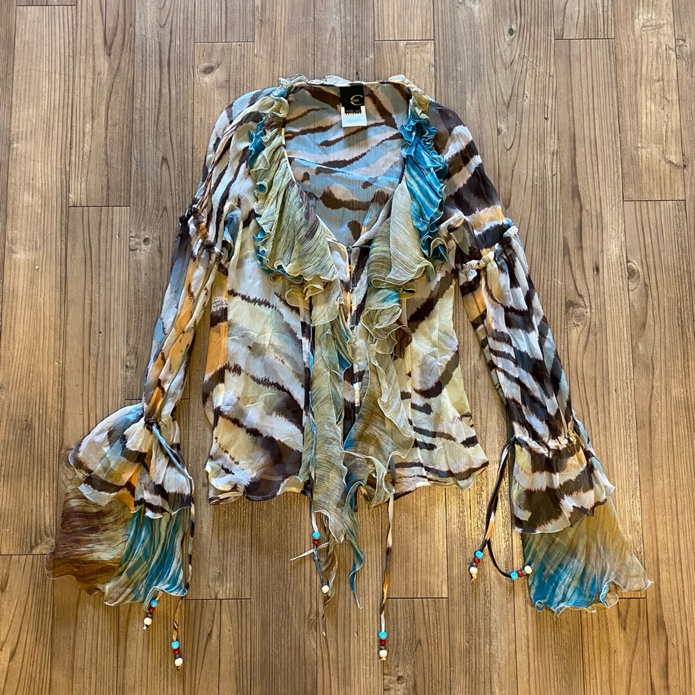 Just Cavalli Ruffled Top